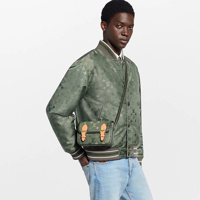 lv louis vuitton monogram bomber jacket